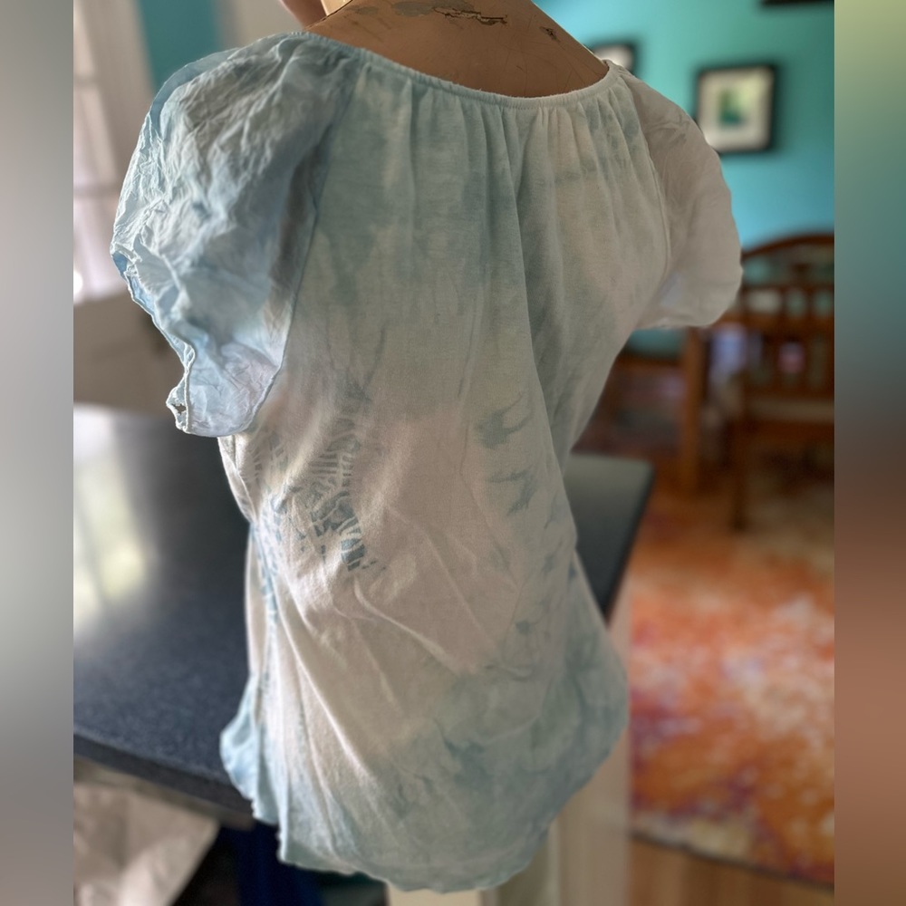 Embellished Pastel Fairy Coquette Top by Language LA Romantic Empire Waist ~ M - Picture 10 of 13